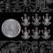 Antiqued Silver Plated Brass Sitting Frog Charm - Set of Six - S-C132